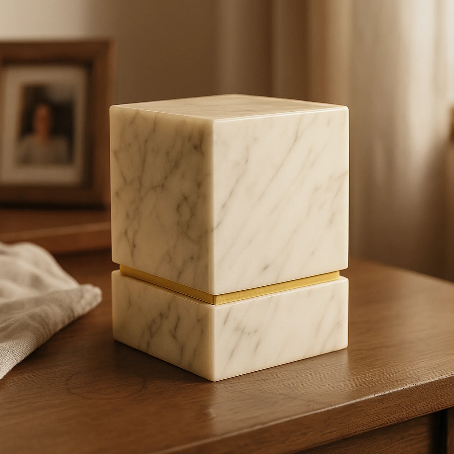 La Nostra White Marble Urn