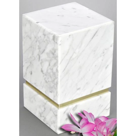 La Nostra White Marble Urn 2